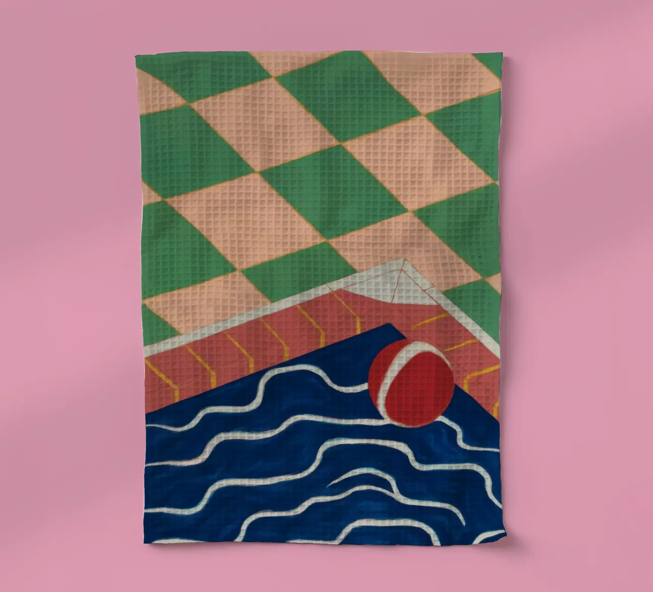 Reflet de la piscine d'émeraude torchon de Dream Gesso