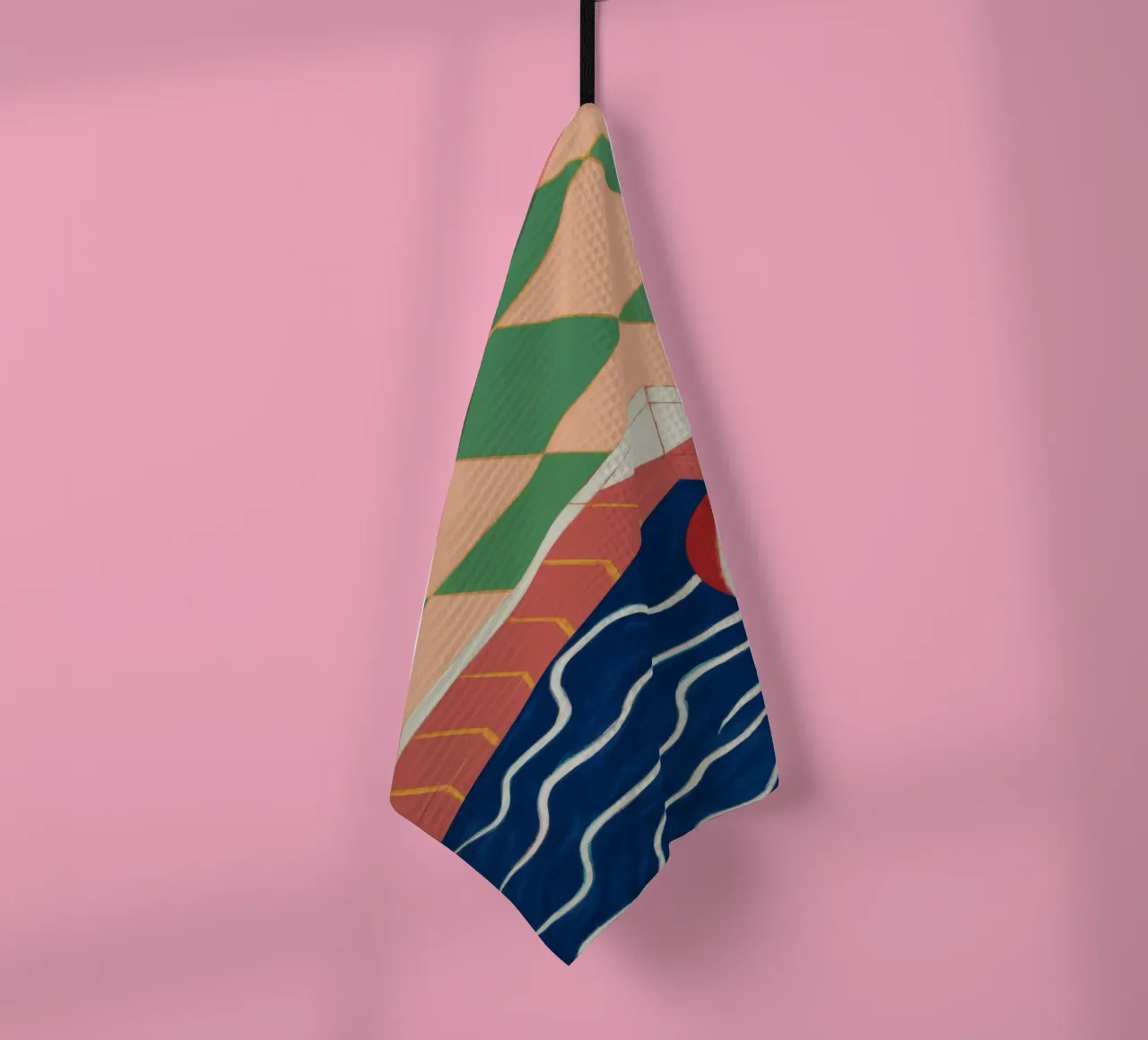 Reflet de la piscine d'émeraude torchon de Dream Gesso