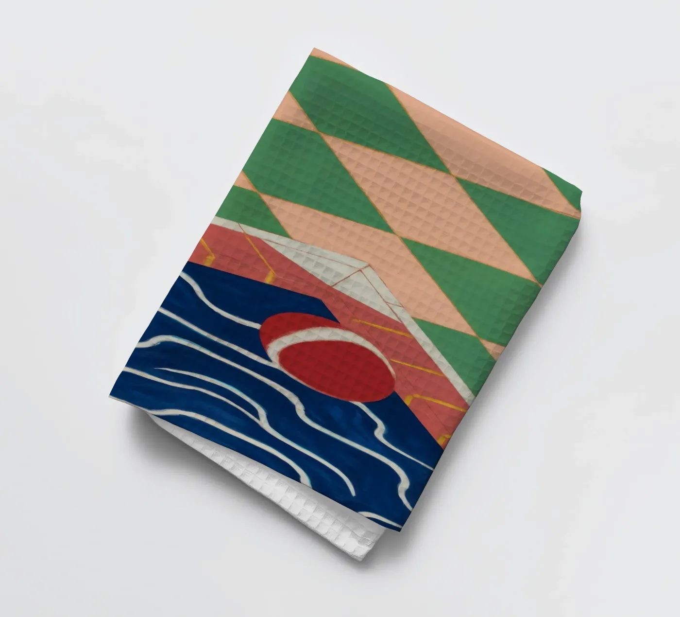 Emerald Pool Reflection Geschirrtuch von Dream Gesso