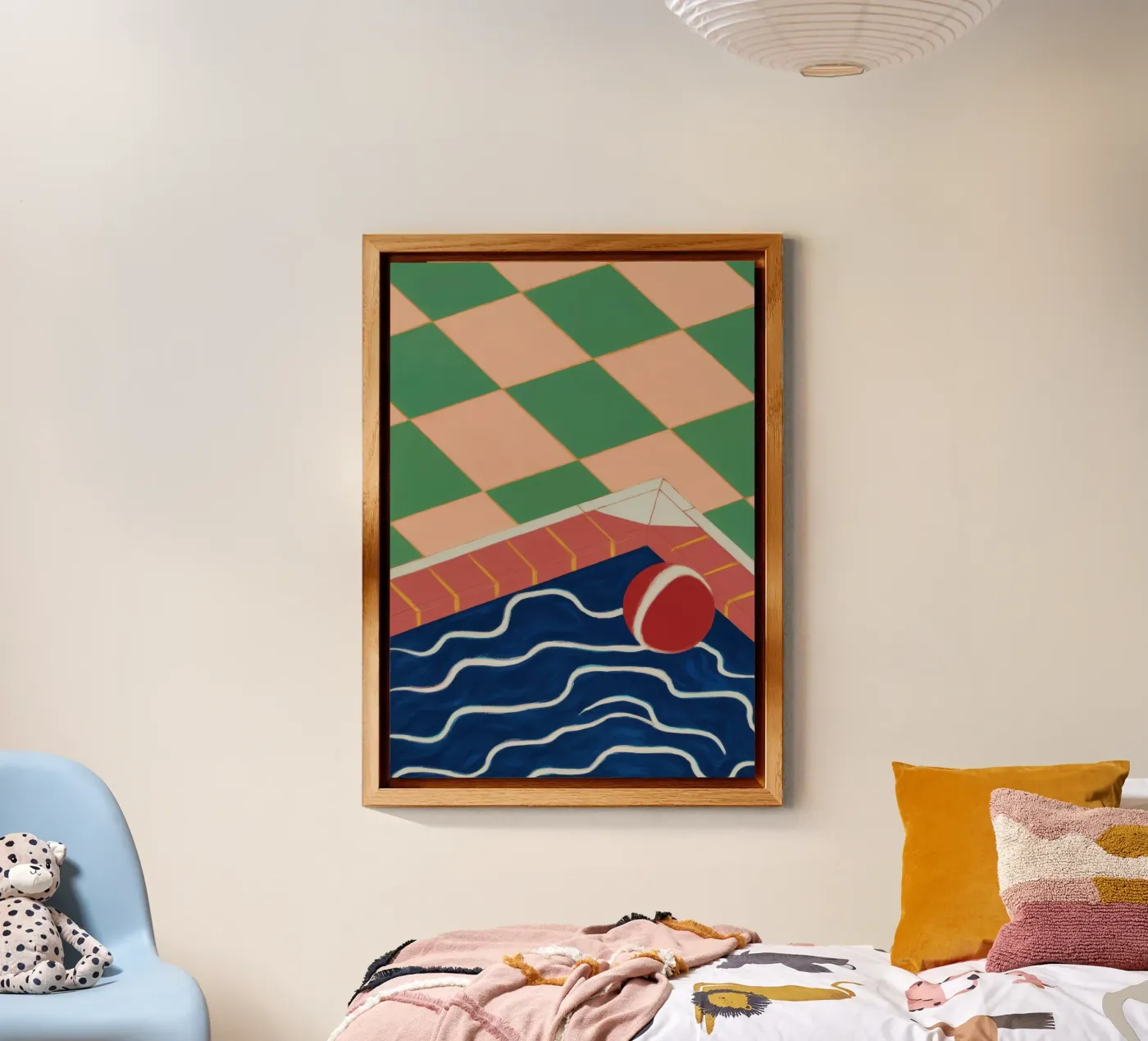 Reflectie Emerald Zwembad forex-plaat van Dream Gesso