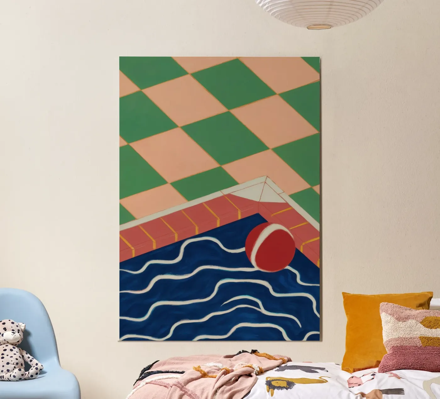 Reflectie Emerald Zwembad forex-plaat van Dream Gesso