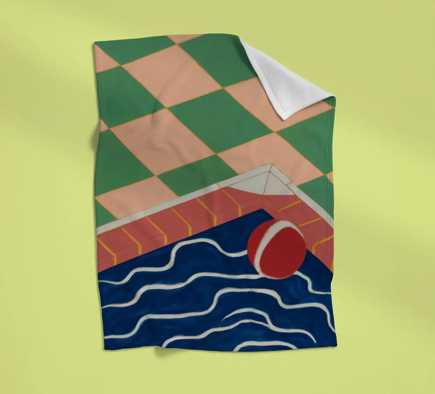 Riflesso della piscina di smeraldo coperta in pile da Dream Gesso