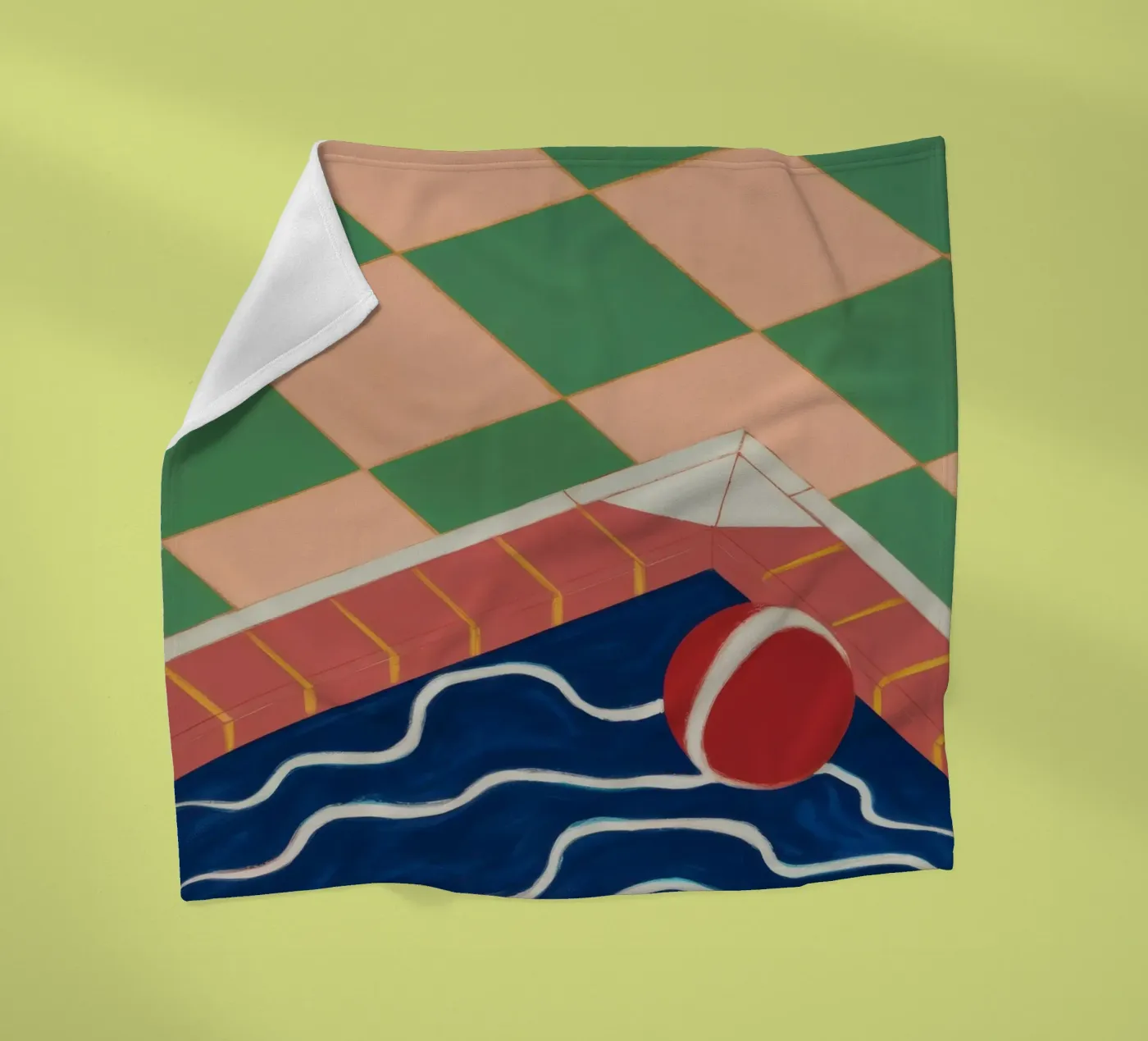 Riflesso della piscina di smeraldo coperta in pile da Dream Gesso