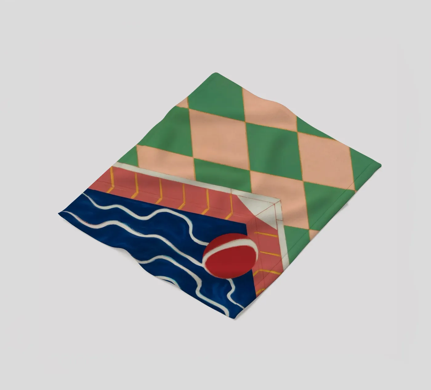 Riflesso della piscina di smeraldo coperta in pile da Dream Gesso