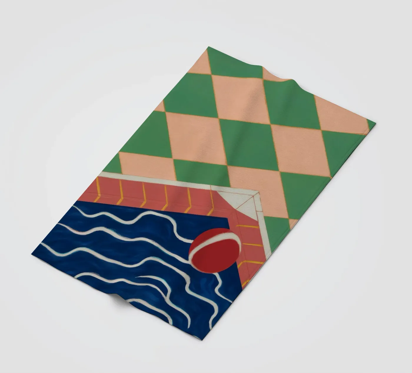 Riflesso della piscina di smeraldo coperta in pile da Dream Gesso