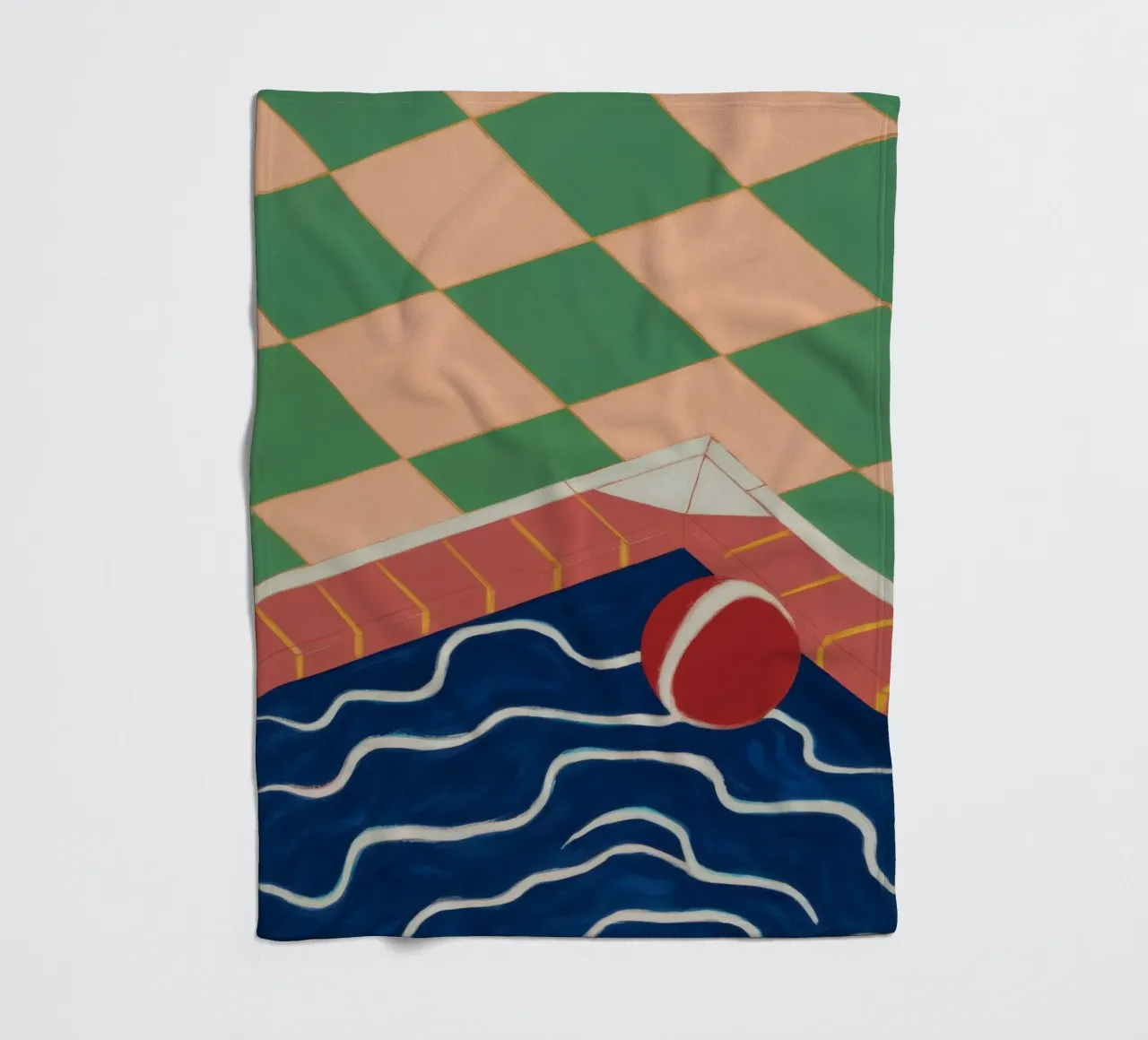 Emerald Pool Reflection Fleecedecke von Dream Gesso