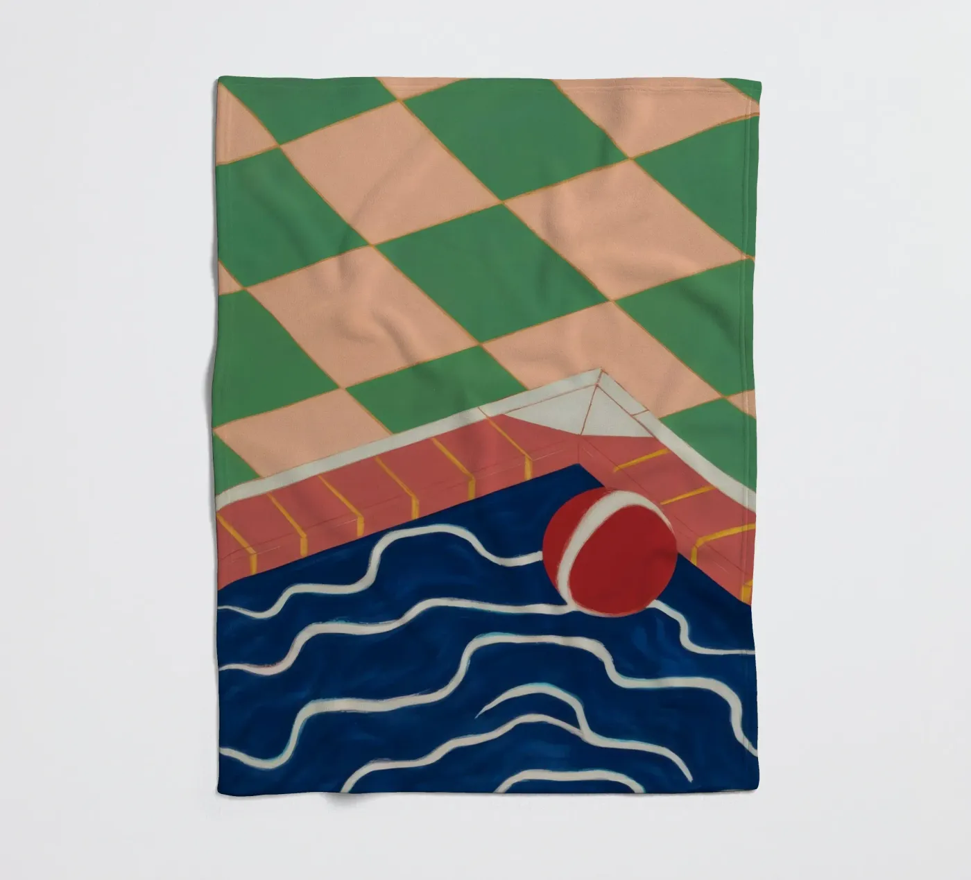 Riflesso della piscina di smeraldo coperta in pile da Dream Gesso