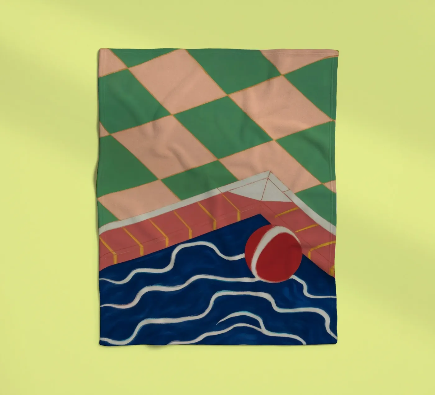 Riflesso della piscina di smeraldo coperta in pile da Dream Gesso