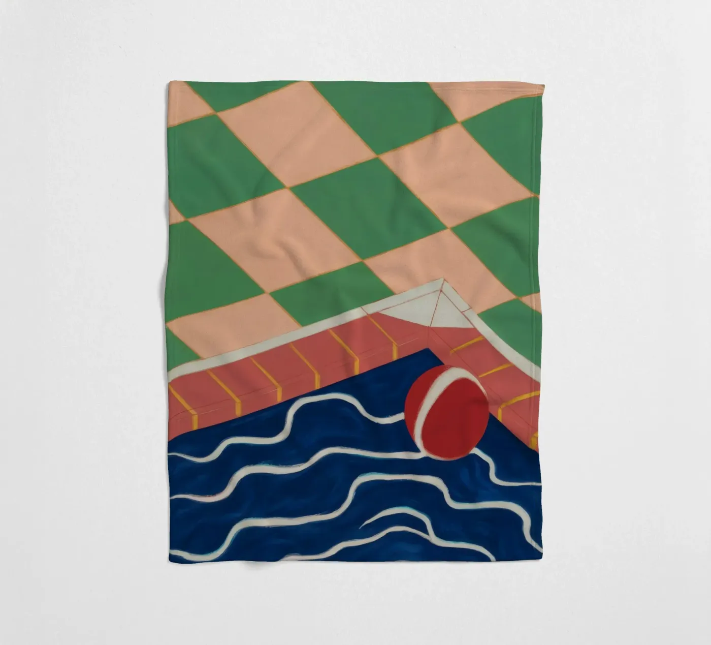 Riflesso della piscina di smeraldo coperta in pile da Dream Gesso