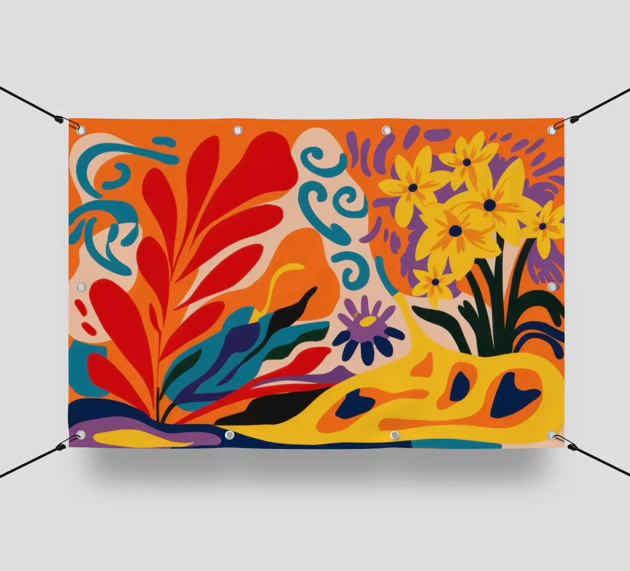Fiesta floreale telo in pvc da Rain Balance
