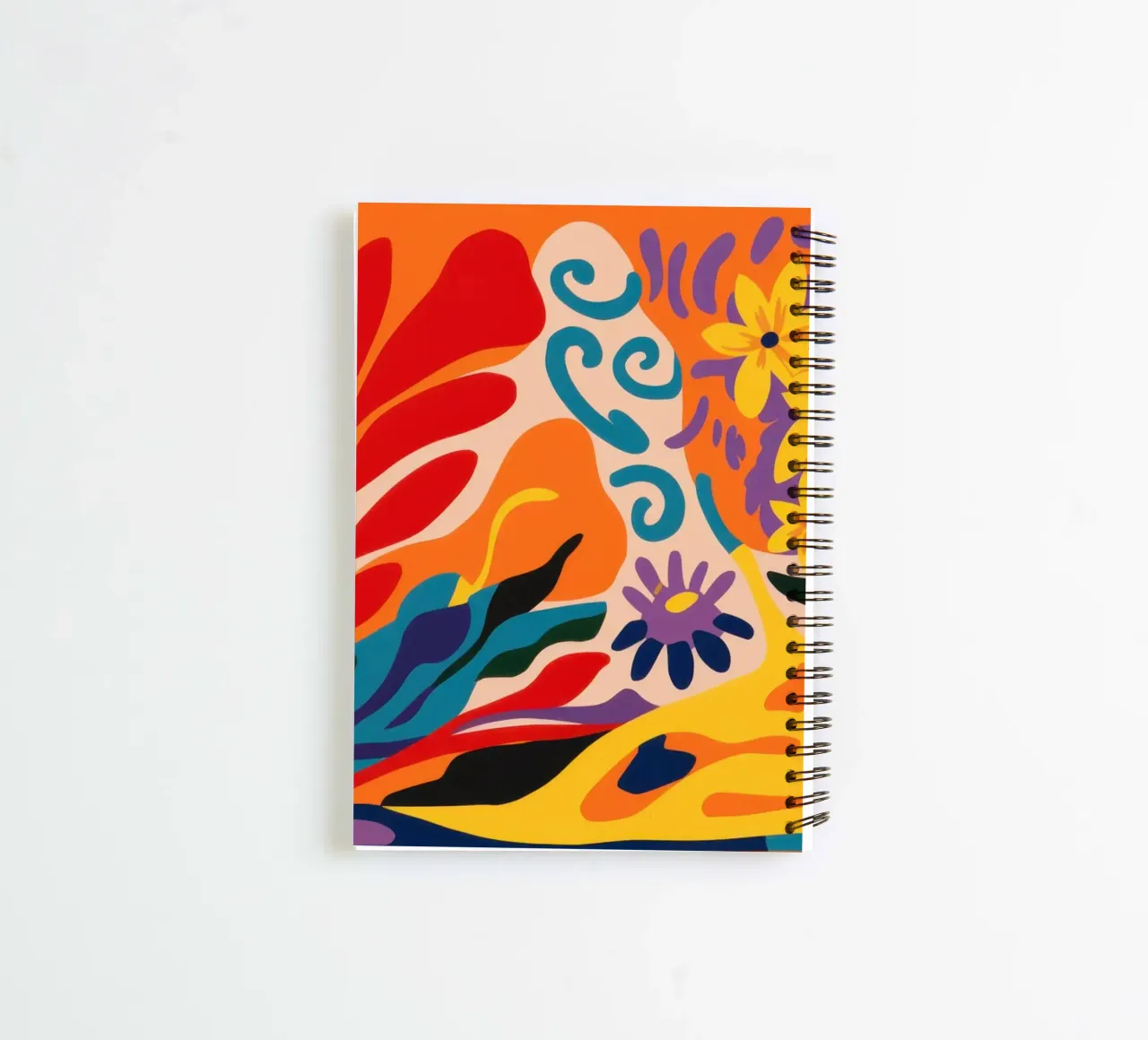 Fiesta Floral Frenzy spiral notebook by Rain Balance