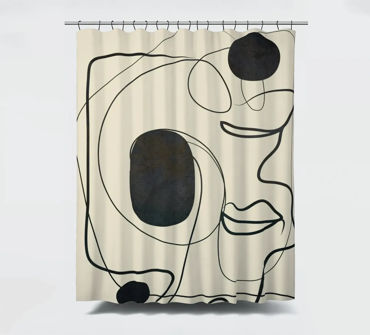 Abstract Line Art VIII tenda da doccia da Nadjaa