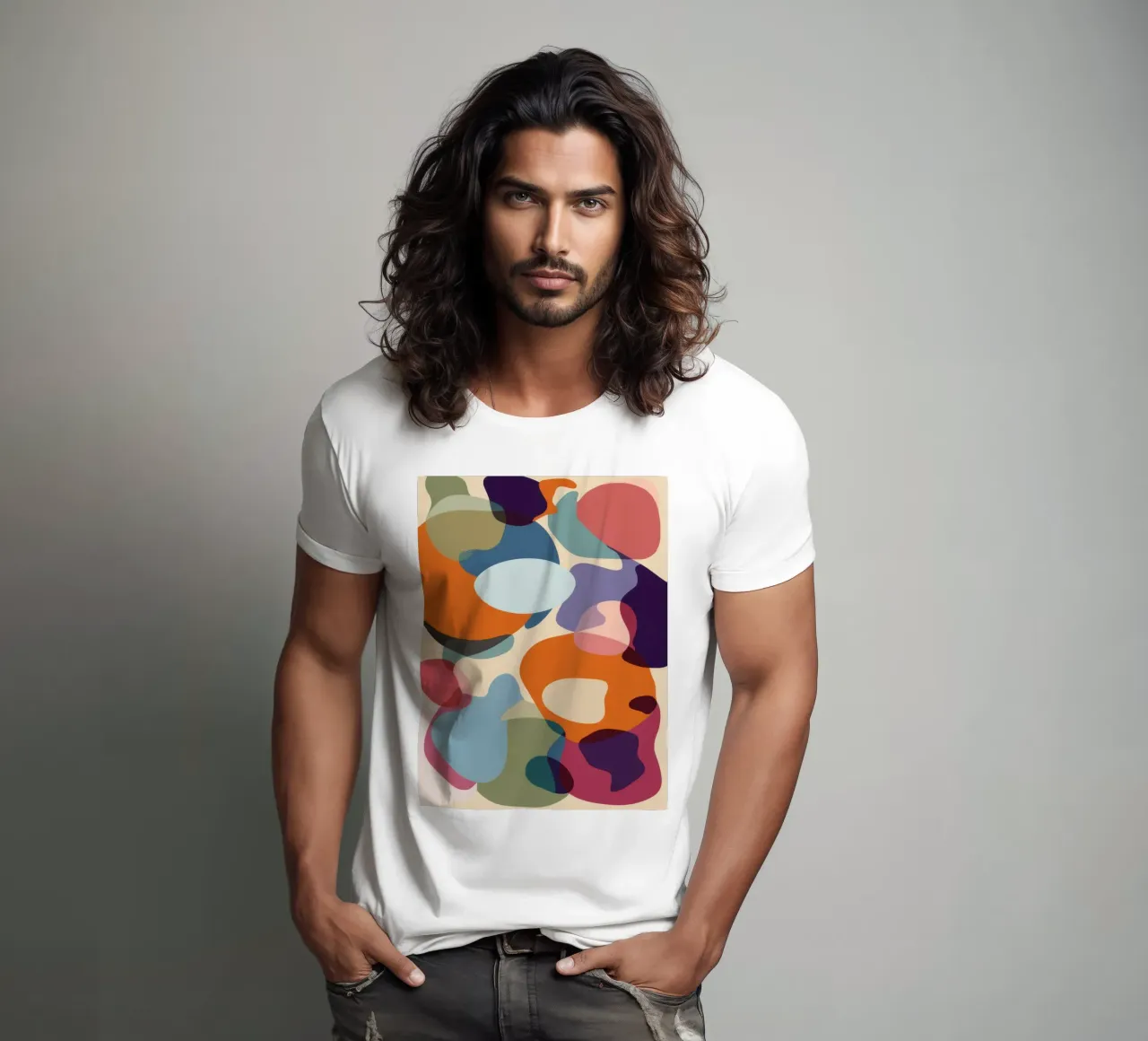 Sogni di colore sovrapposti t-shirt da Flock Reverie