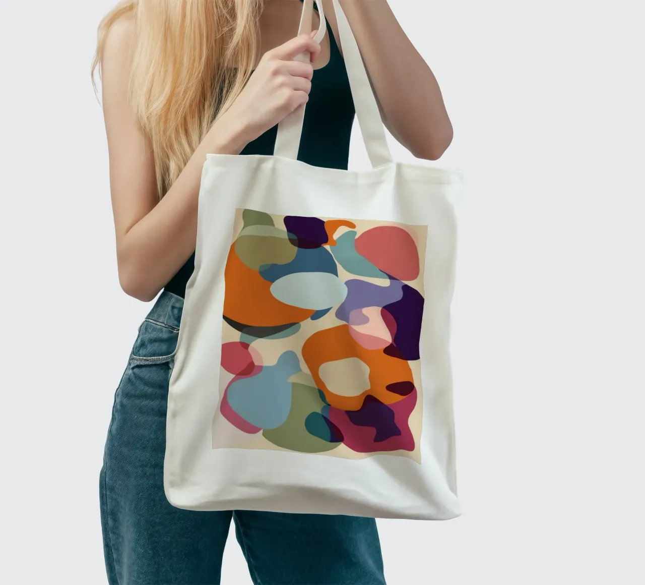 Sogni di colore sovrapposti borsa in juta da Flock Reverie