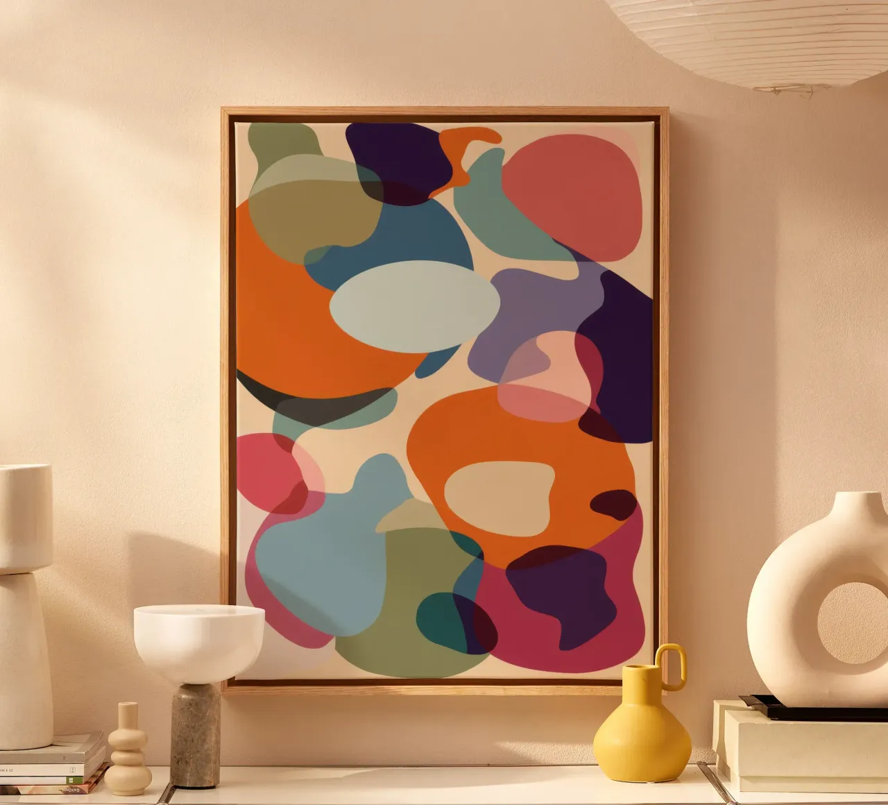 Overlapping Color Dreams canvas by Flock Reverie