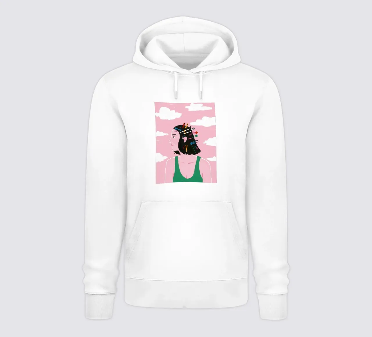 Pastel Profile Bloom hoodie by Monuments Fire