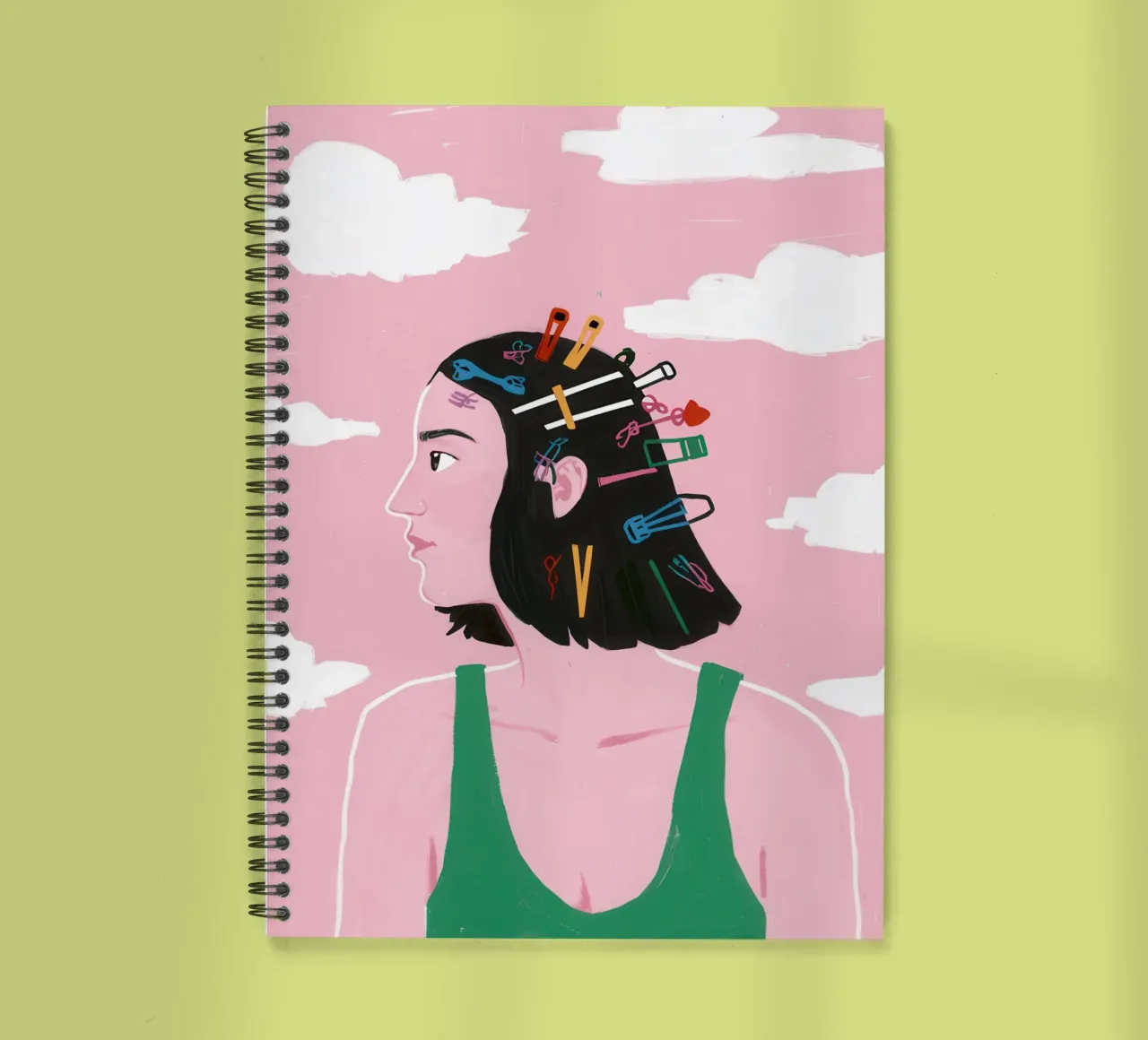 Pastel Profile Bloom spiral notebook by Monuments Fire