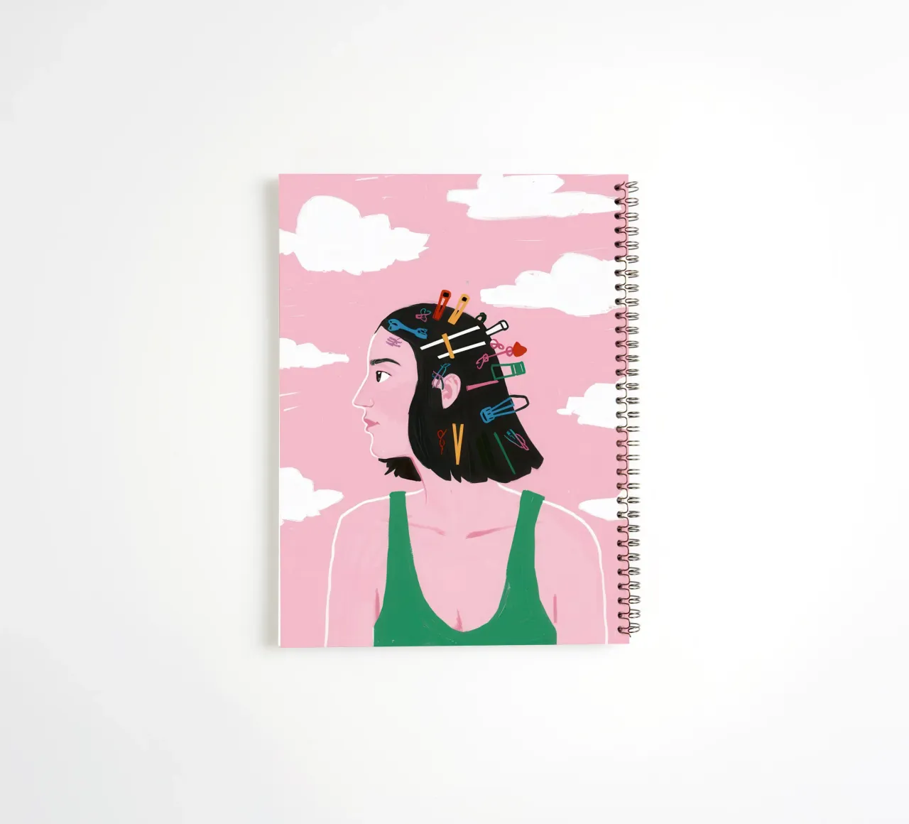 Pastel Profile Bloom spiral notebook by Monuments Fire