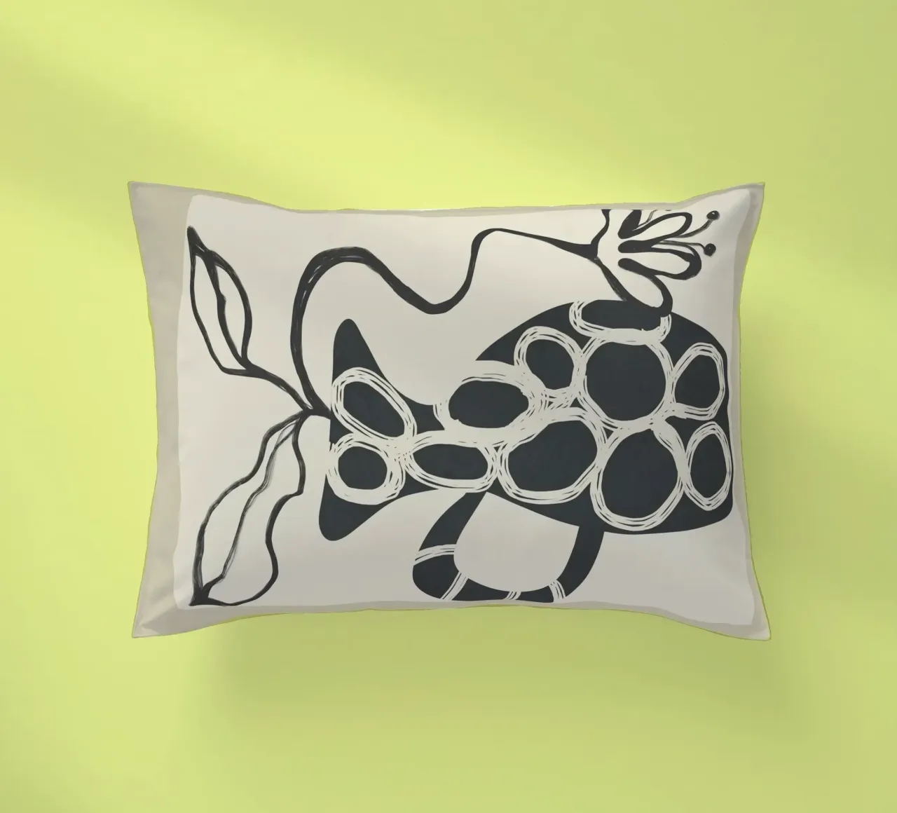 Abstract Botany 2 cuscino da Nadjaa