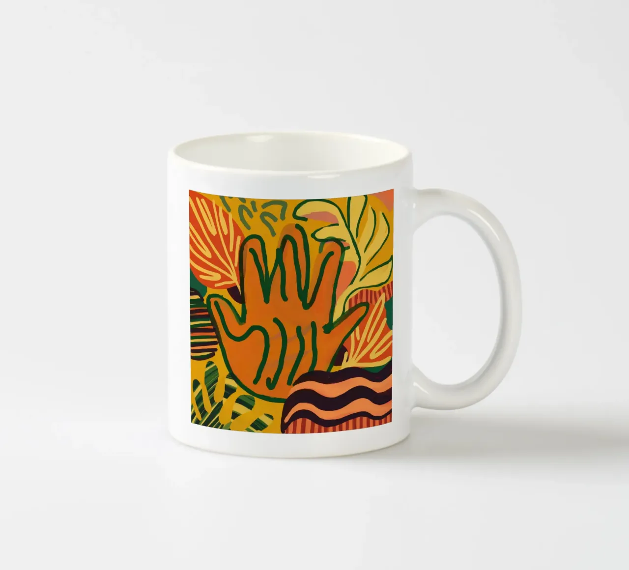Palma d'arancio di Maraoui tazza in ceramica da Rain Balance