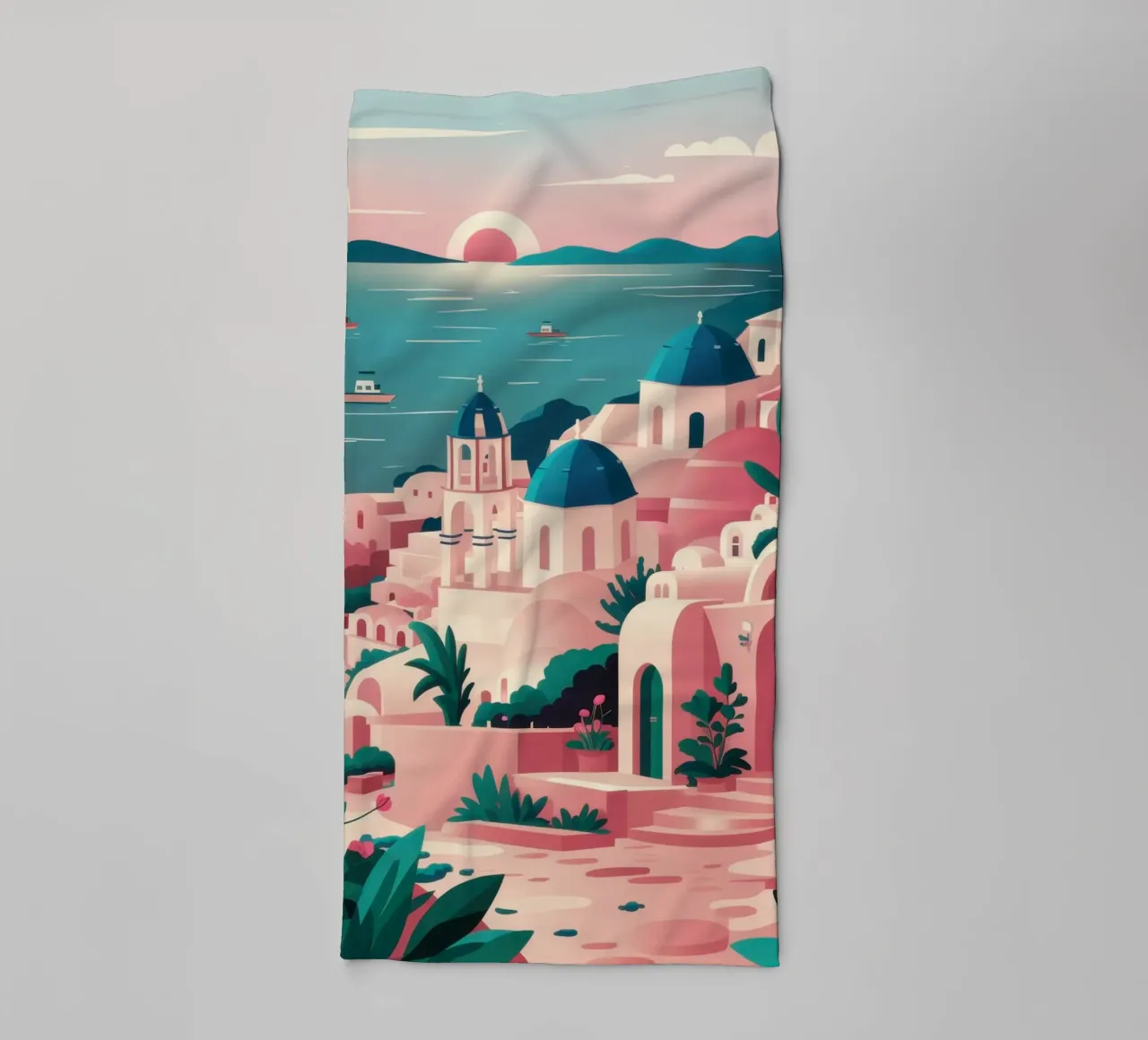 Hellenic Seaside Vista serviette de bain de Mythy Brush