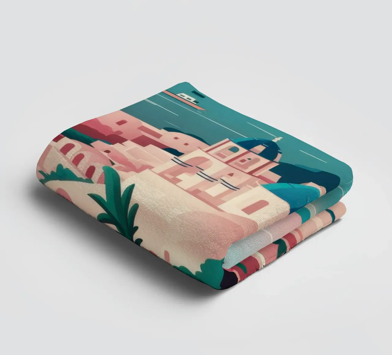 Hellenic Seaside Vista serviette de bain de Mythy Brush