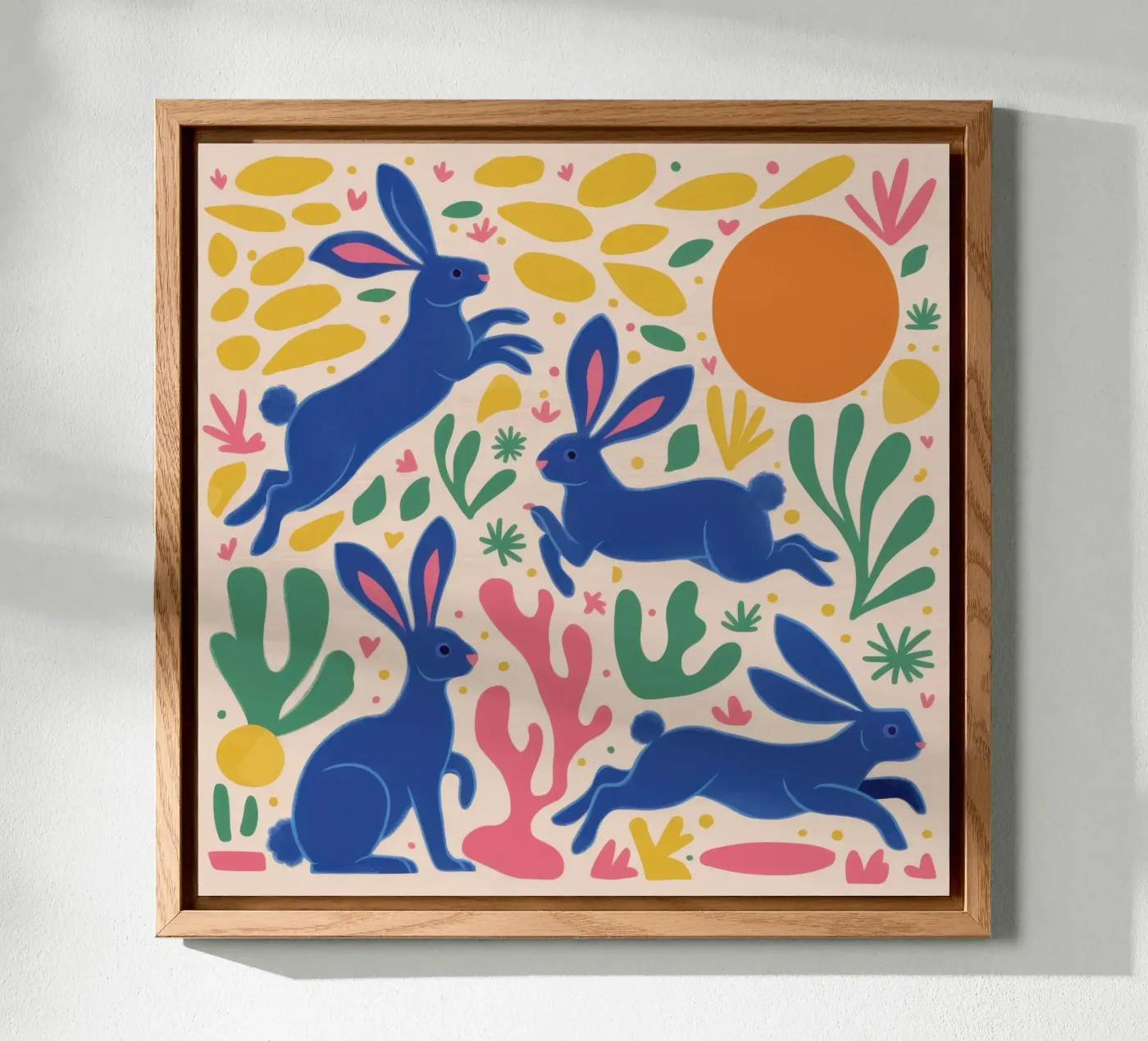 Danza del coniglio di mezzanotte alluminio dibond da Ink Pulse