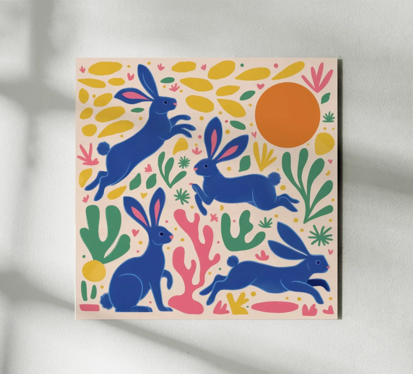 Danza del coniglio di mezzanotte alluminio dibond da Ink Pulse