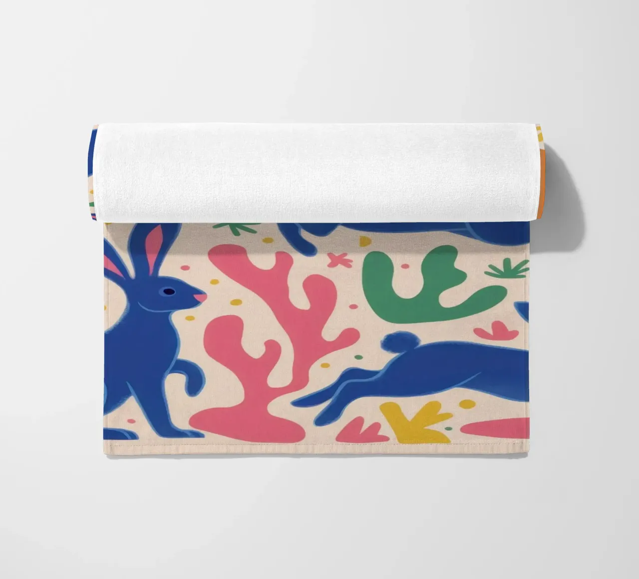 Danza del coniglio di mezzanotte telo mare da Ink Pulse