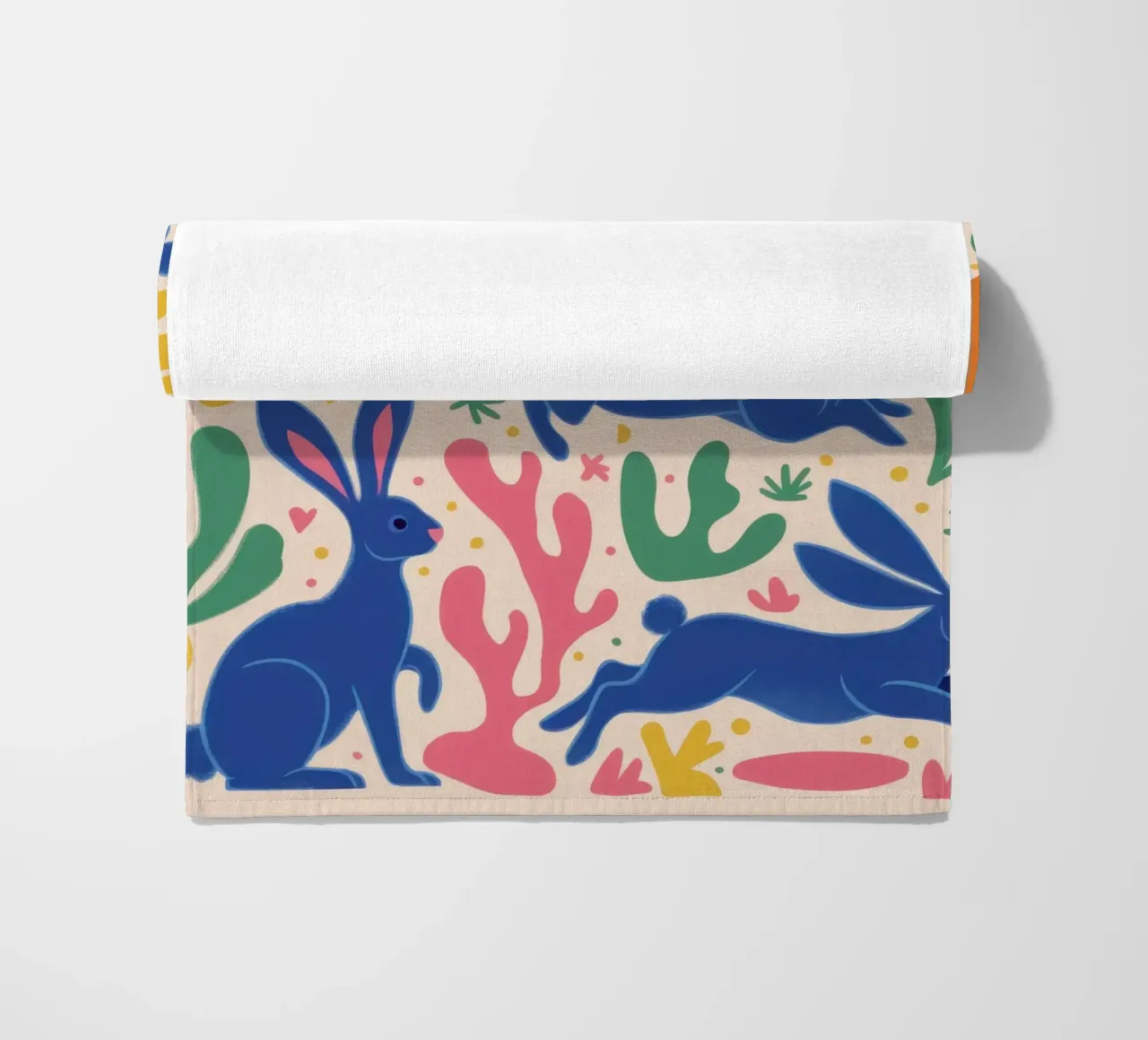 Danza del coniglio di mezzanotte telo mare da Ink Pulse