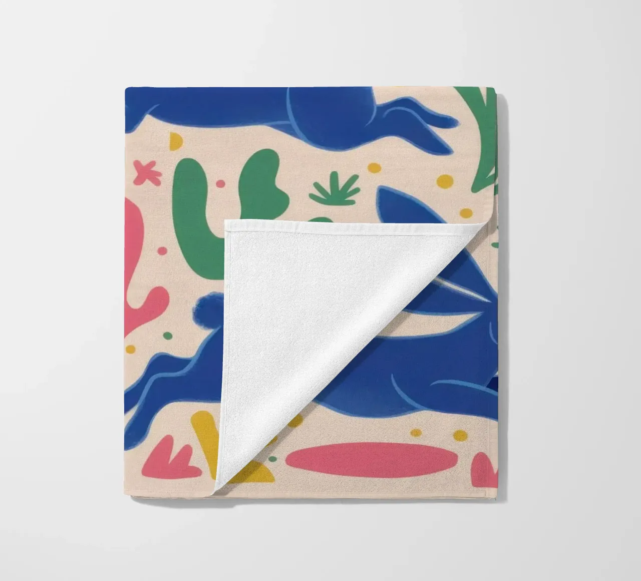 Danza del coniglio di mezzanotte telo mare da Ink Pulse