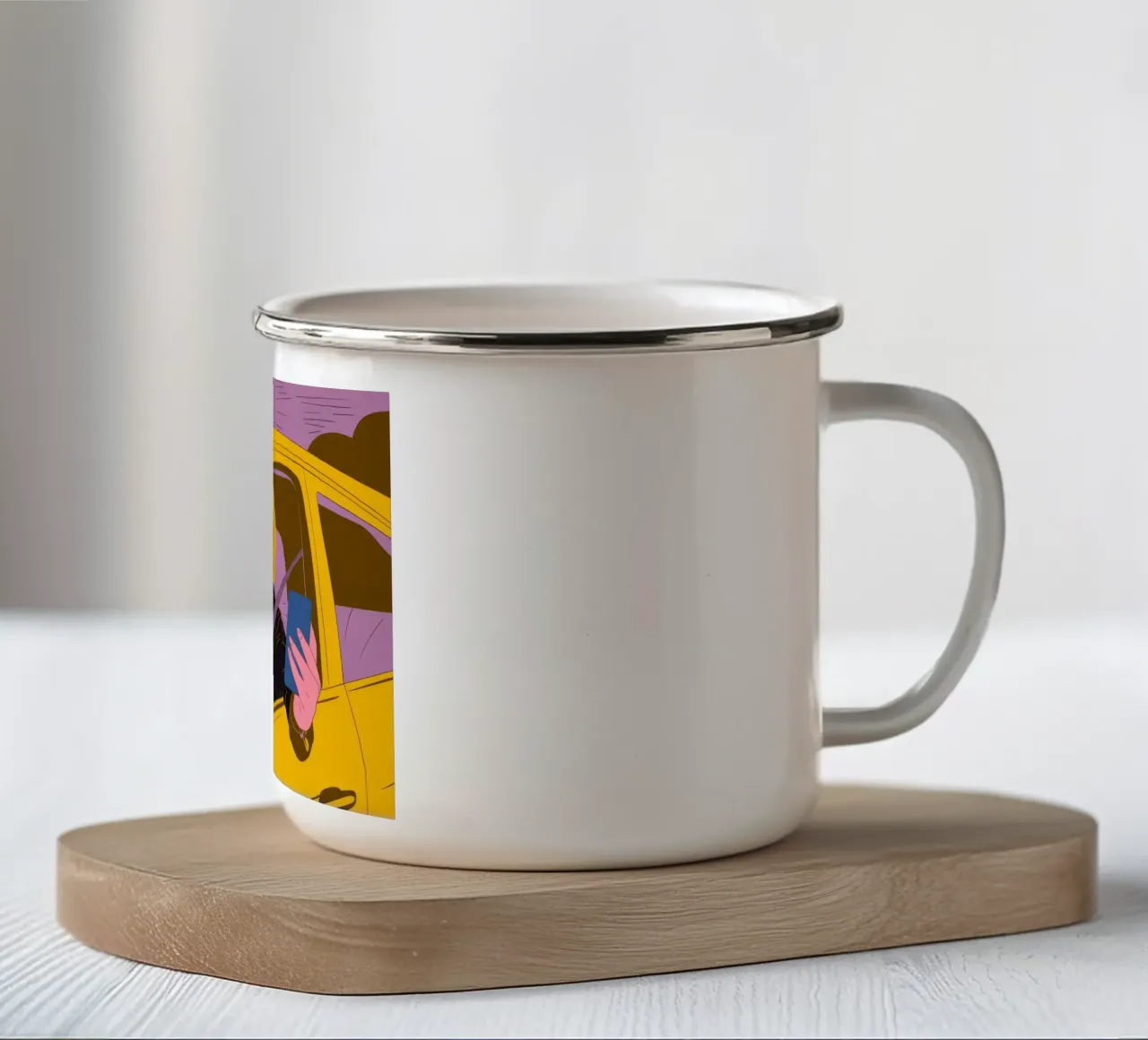 Momento urbano digitale tazza in smalto da Giant Foxs