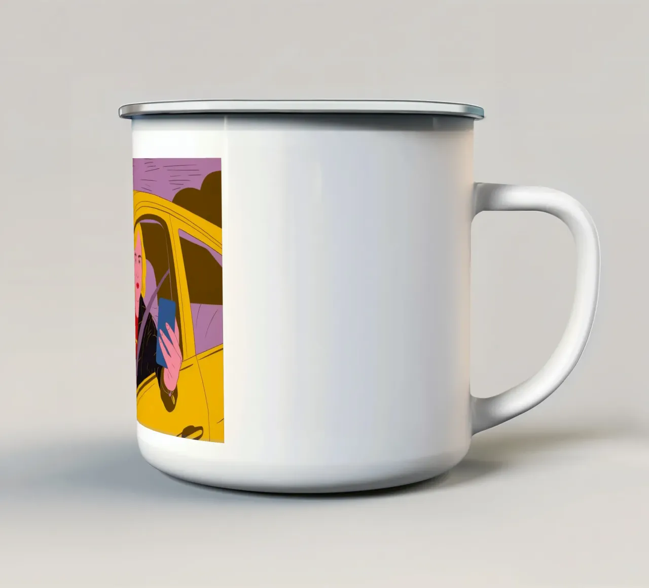 Momento urbano digitale tazza in smalto da Giant Foxs