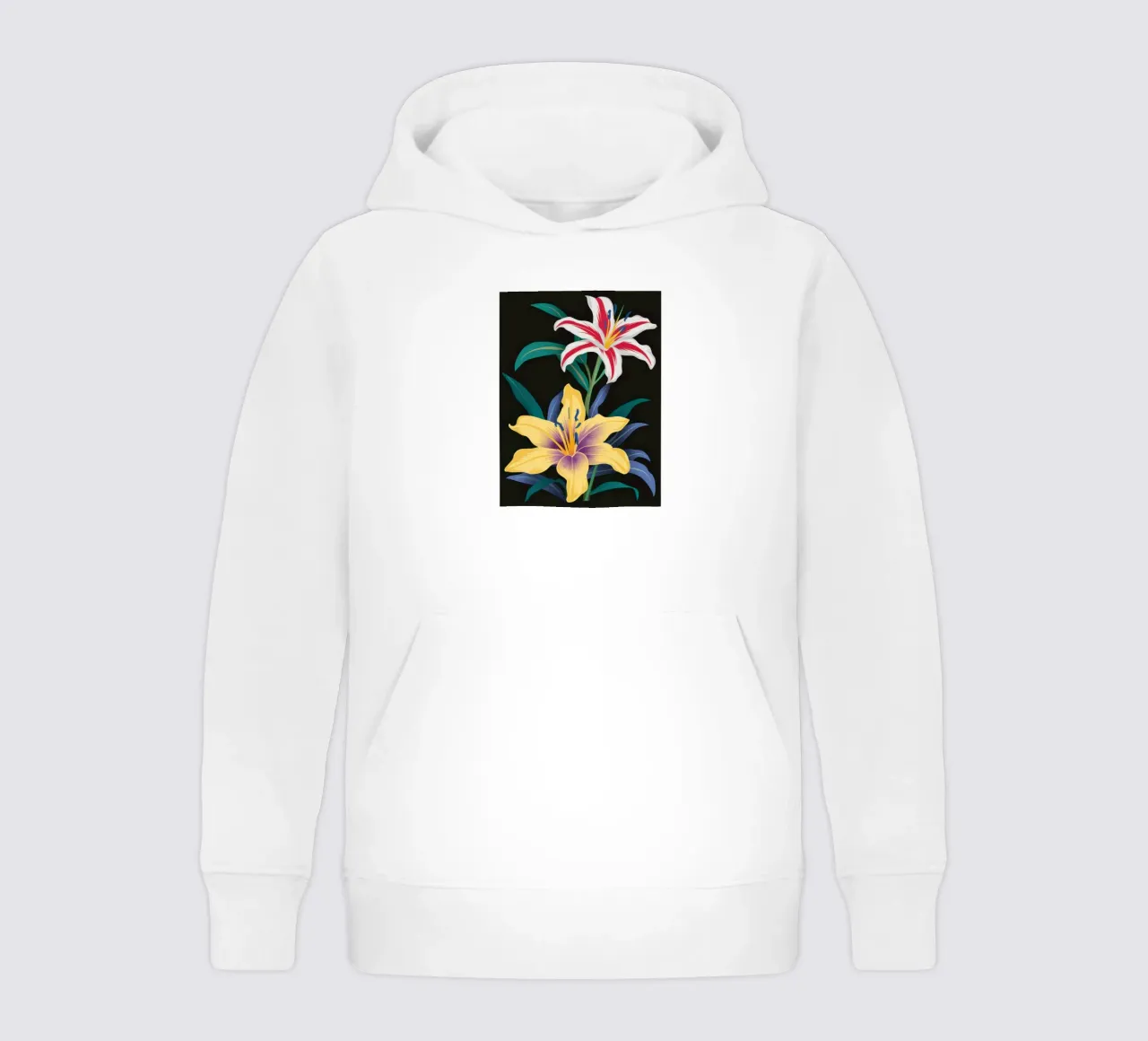 Giglio Stargazer Noir felpa bambino con cappuccio da Flock Reverie