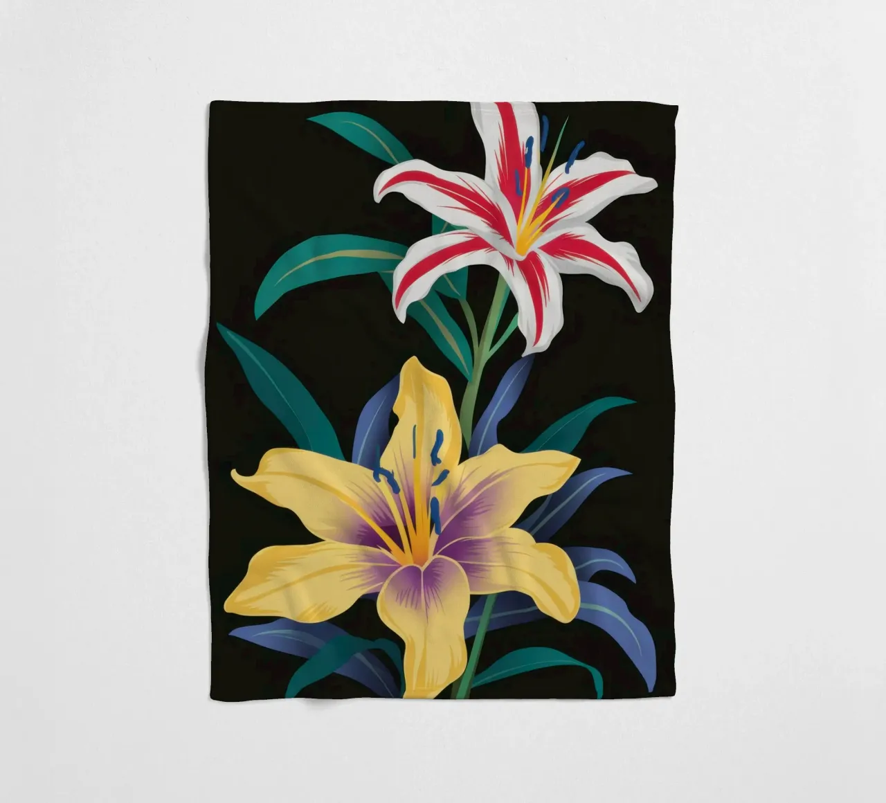 Giglio Stargazer Noir coperta in pile da Flock Reverie