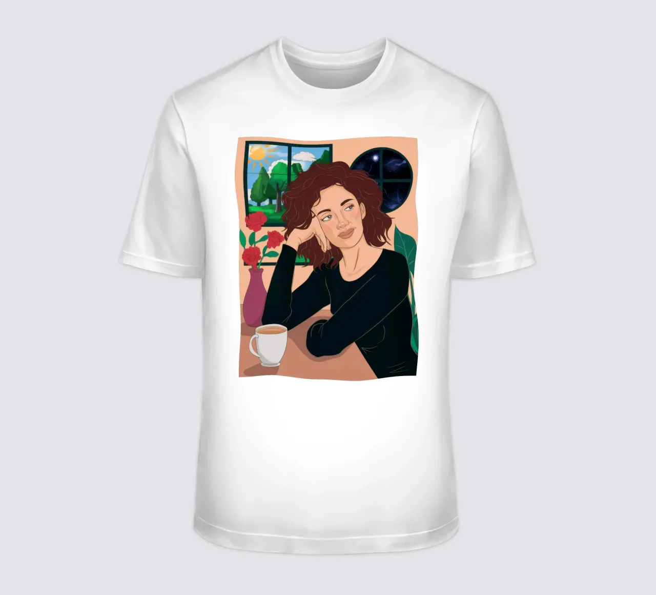 Notturno Caffè Contemplazione t-shirt da Monuments Fire