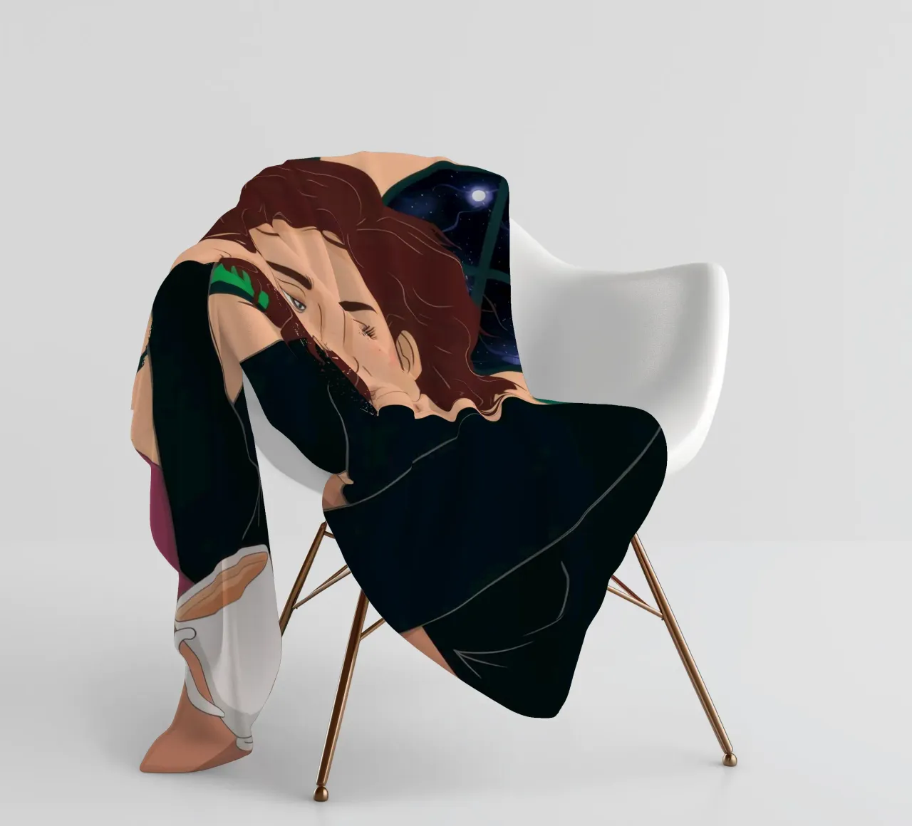 Notturno Caffè Contemplazione coperta in pile da Monuments Fire