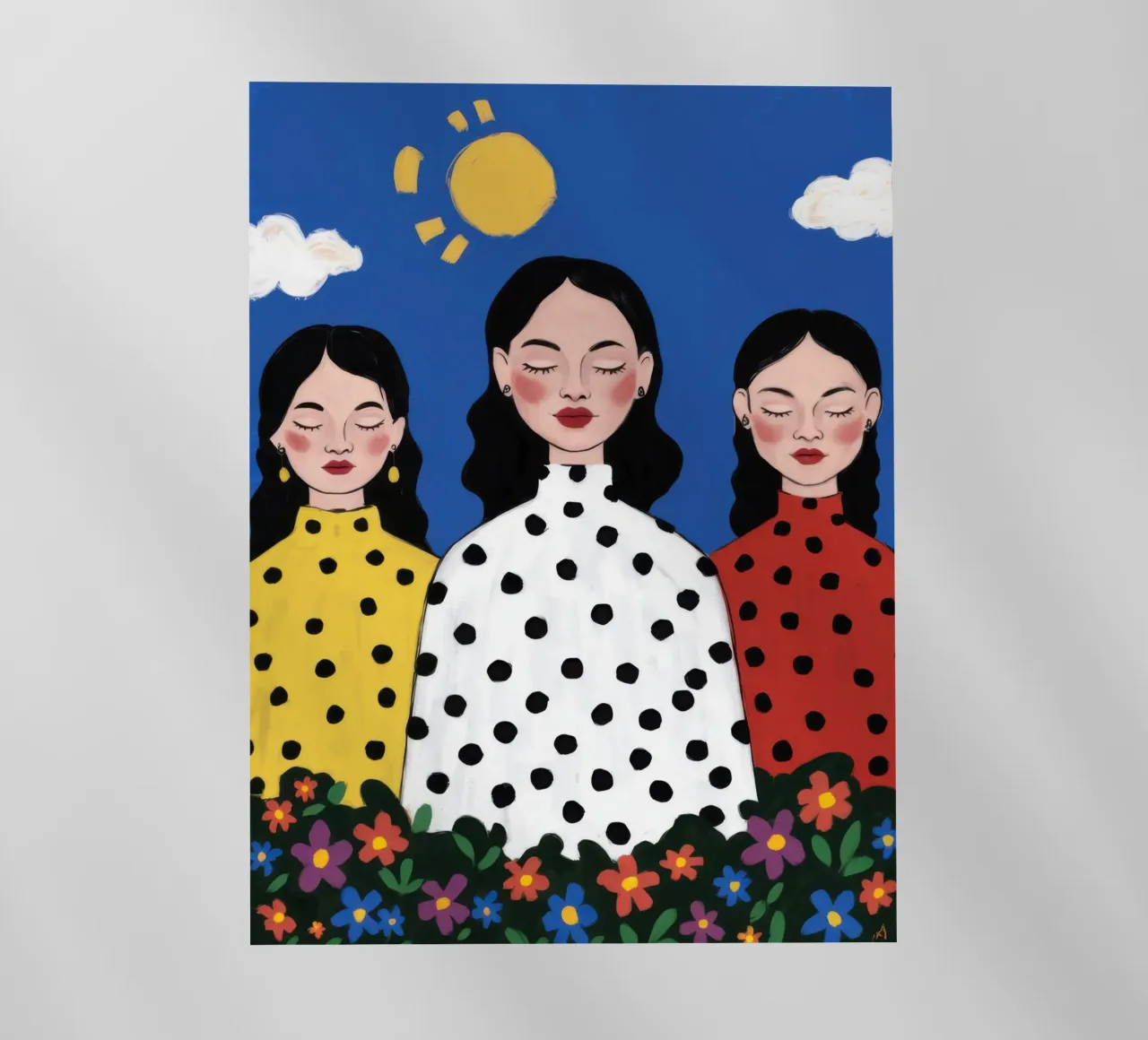 Trio Sunny Disposition pellicola backlit da Dream Gesso
