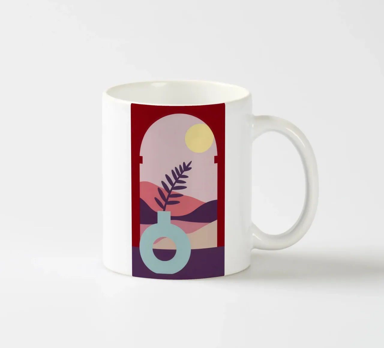 Santuario attraverso l'arco tazza in ceramica da Mythy Brush