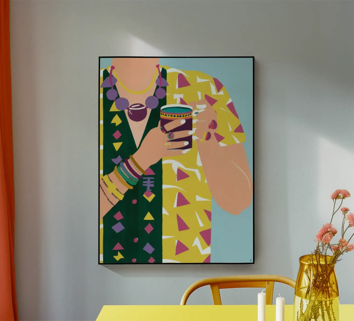 Caffè Manicure d'oro plexiglass da Reds Jays