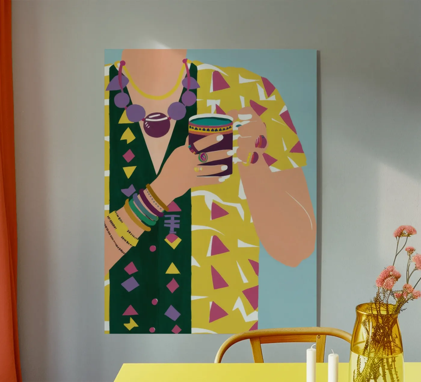 Caffè Manicure d'oro plexiglass da Reds Jays