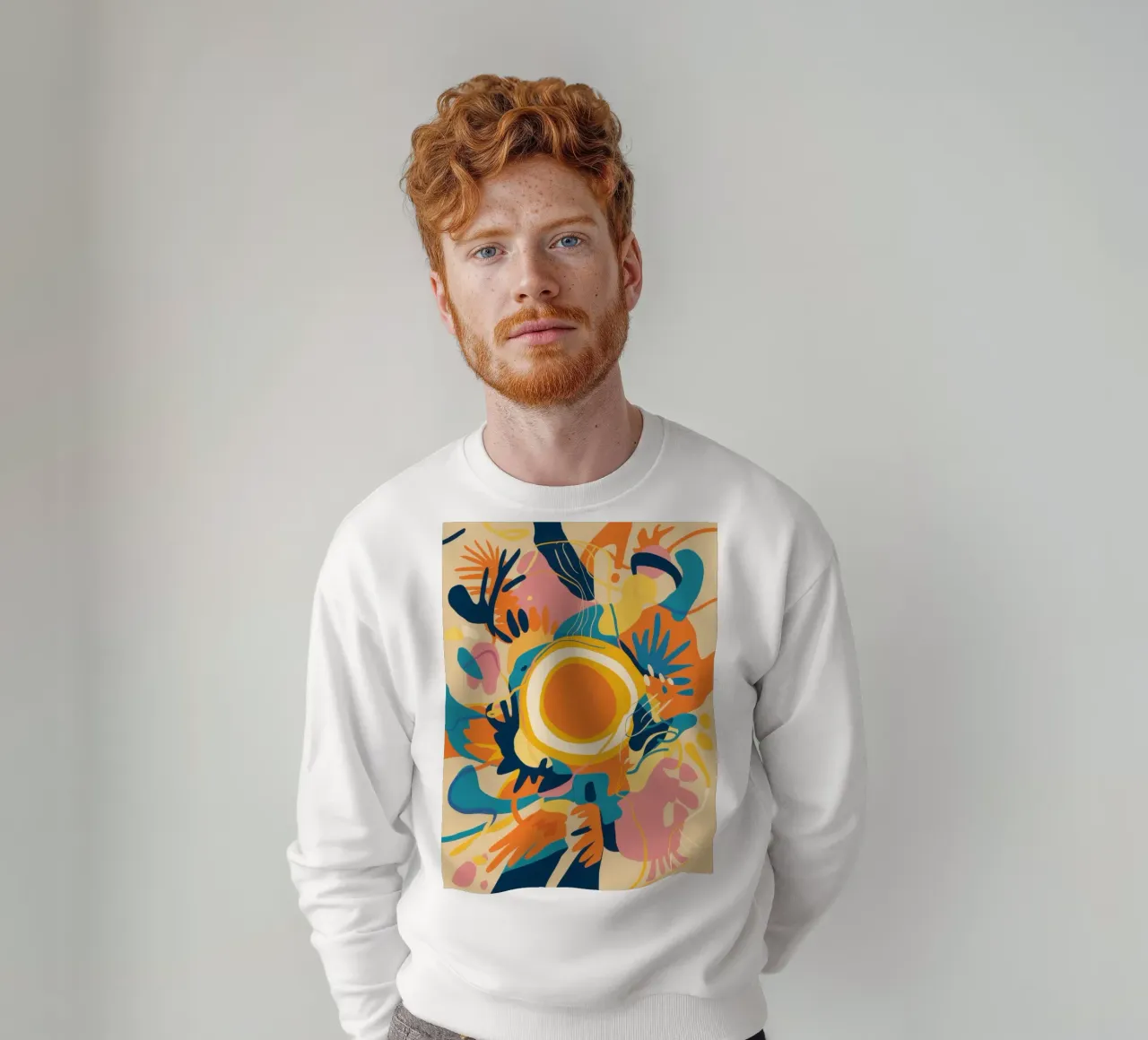 Abstract Java Jive sweatshirt by Mythy Brush