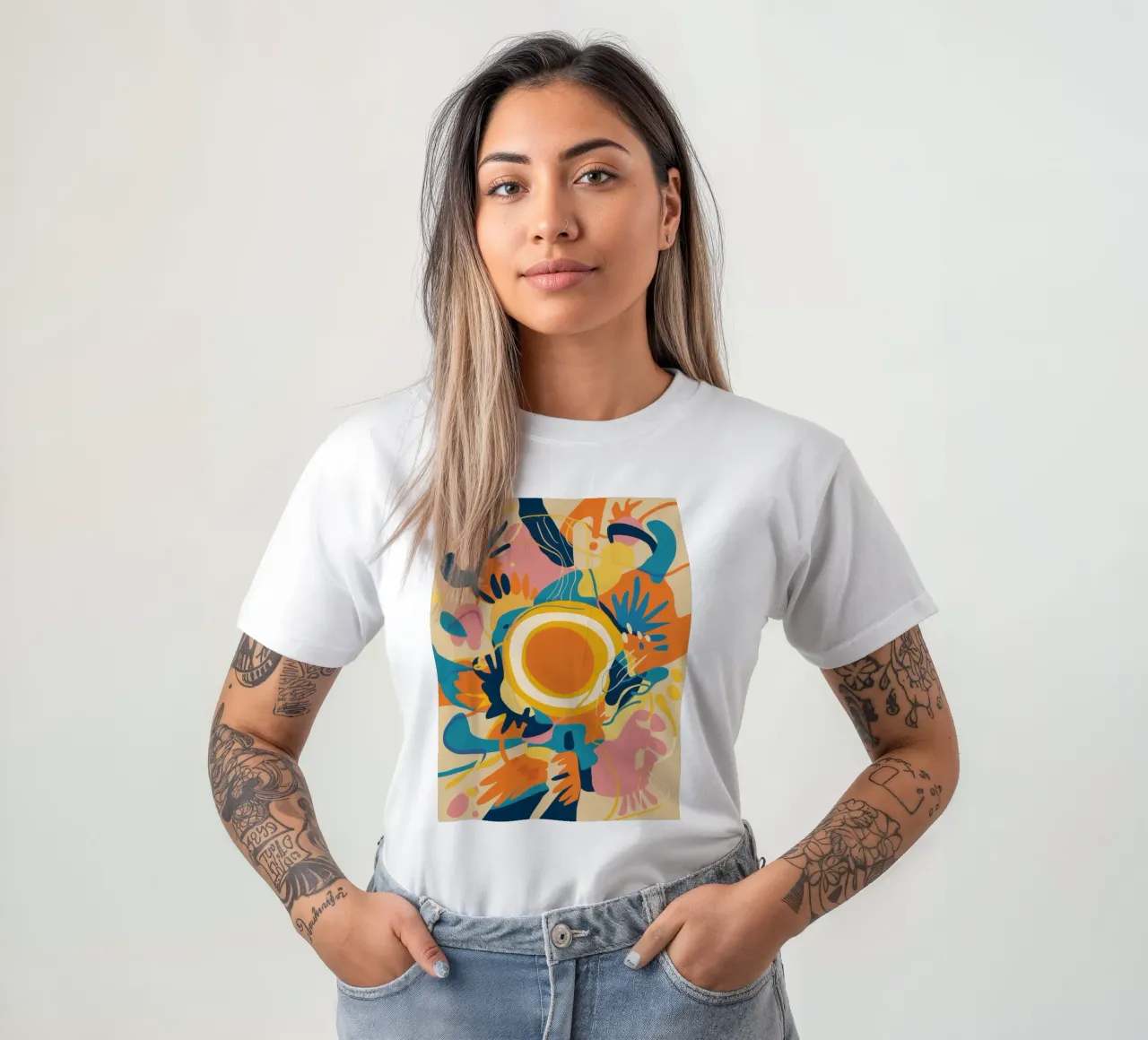Abstract Java Jive t-shirt by Mythy Brush