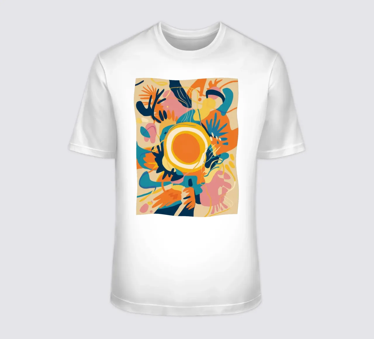 Abstract Java Jive t-shirt by Mythy Brush