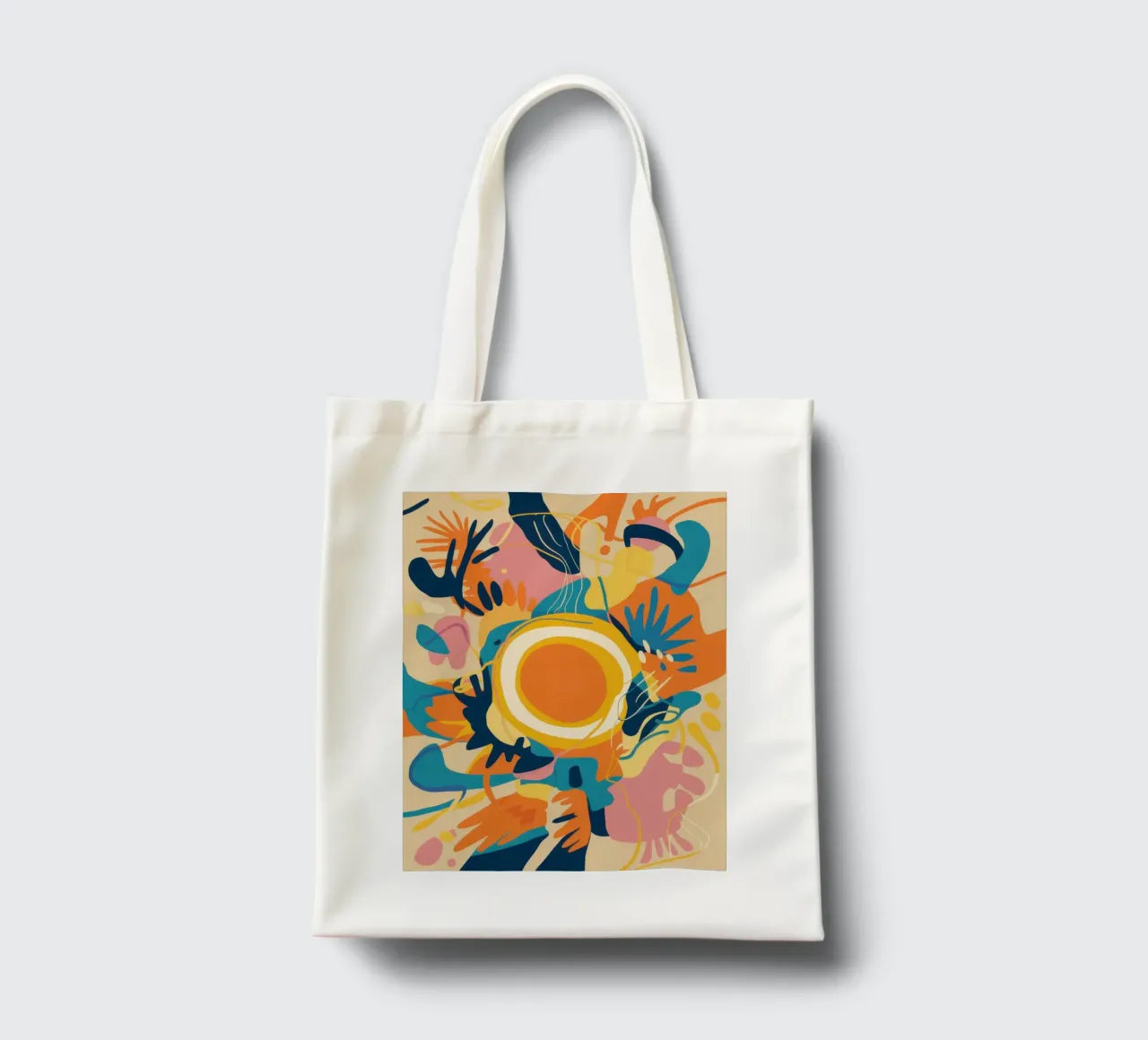 Java Jive astratto borsa in juta da Mythy Brush