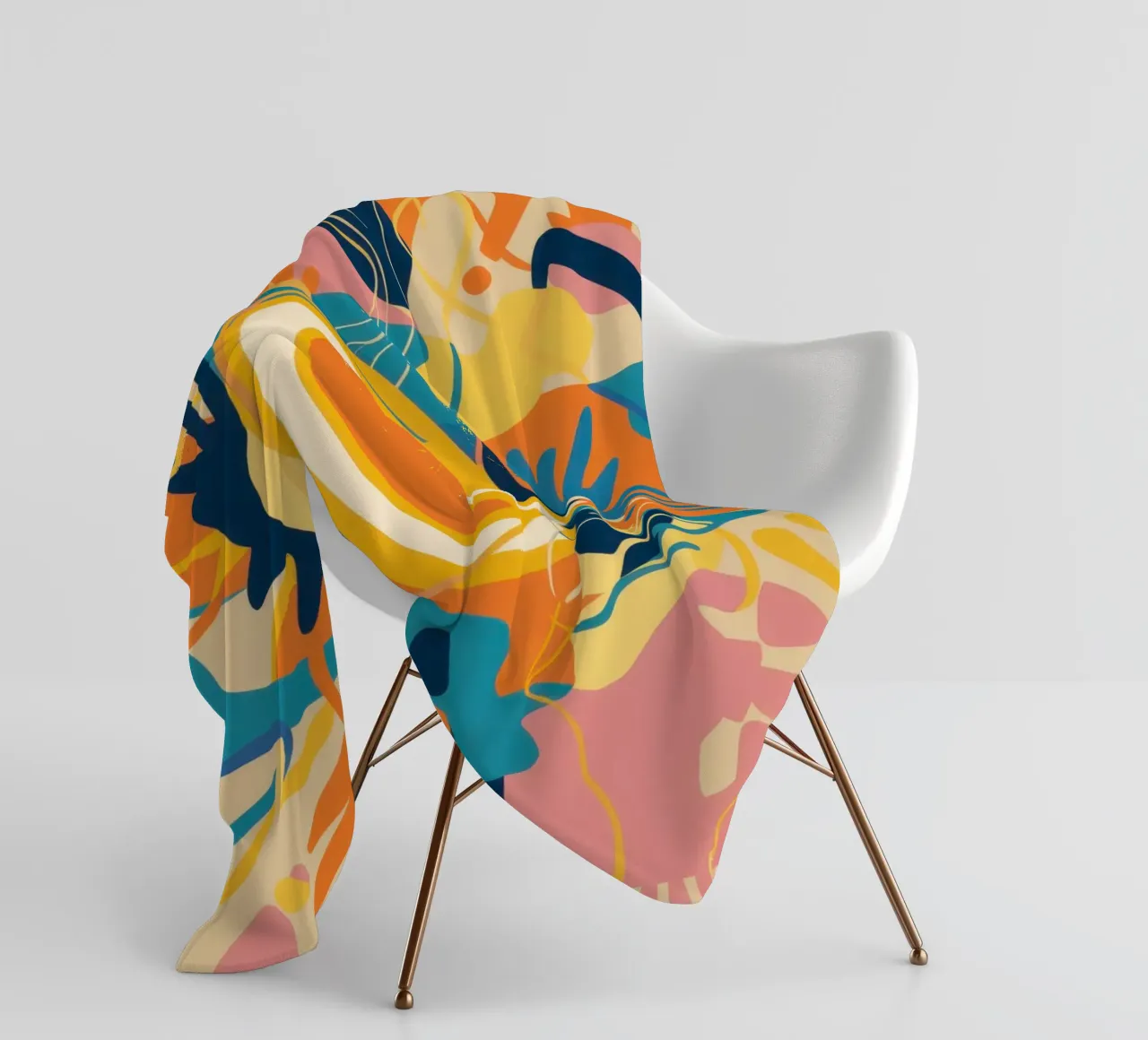 Abstract Java Jive fleece blanket by Mythy Brush
