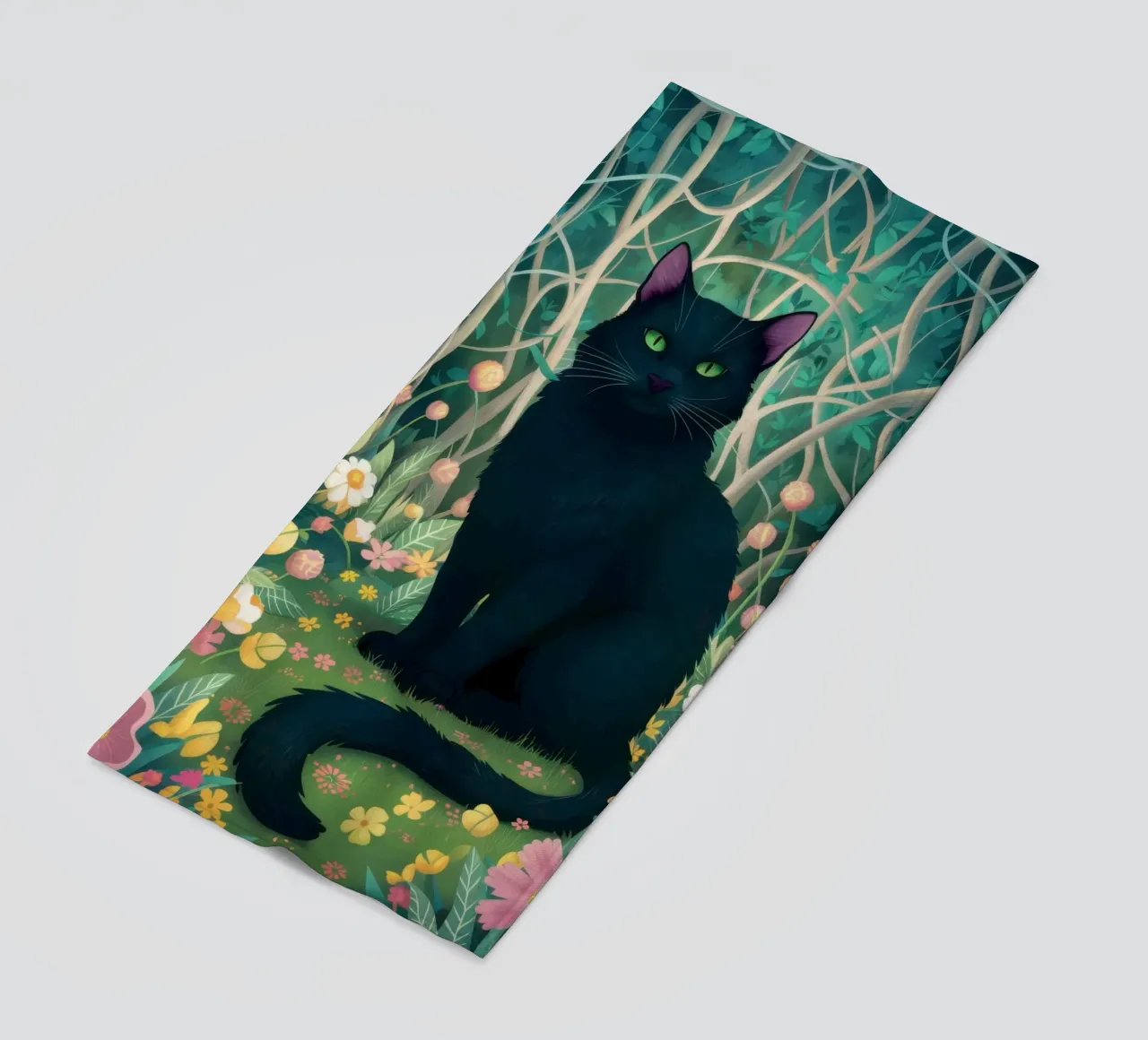 Enchanted Forest Familiar beach towel by Monuments Fire