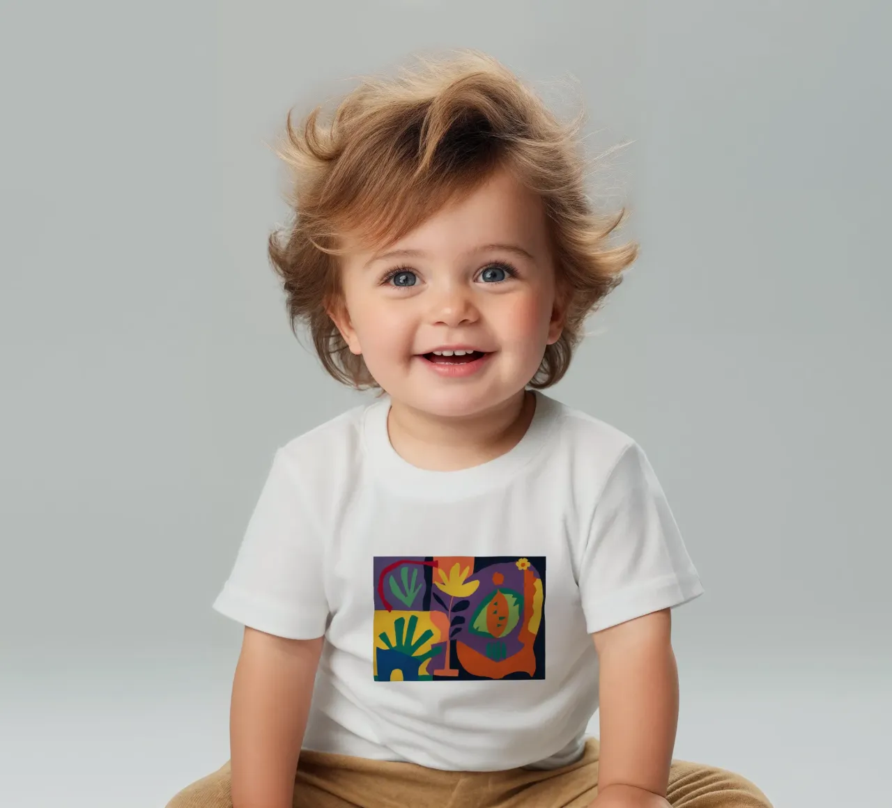 Cubist's Playful Table baby t-shirt by Rain Balance