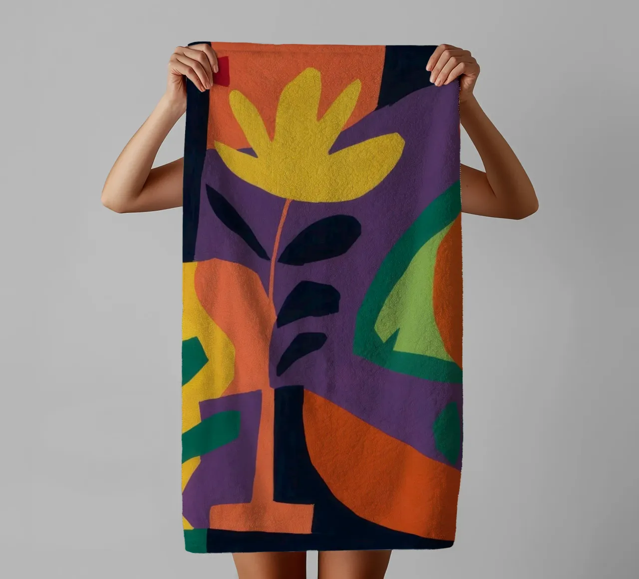 Cubist's Playful Table towel by Rain Balance