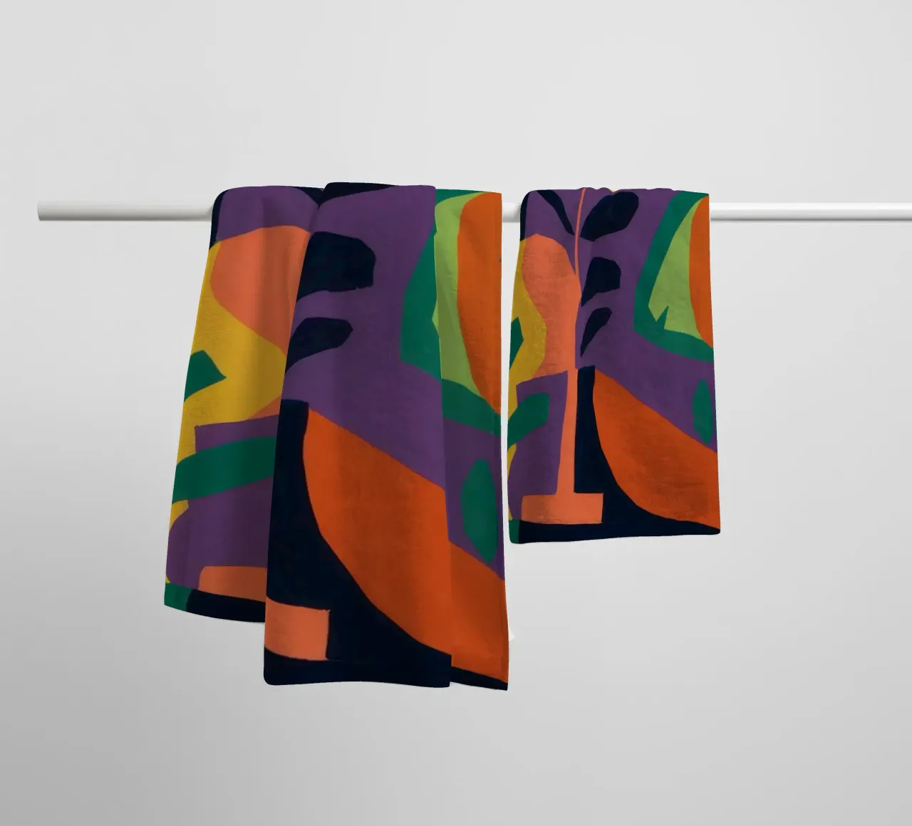 Cubist's Playful Table towel by Rain Balance